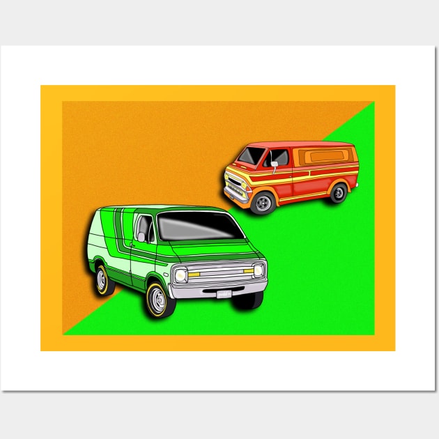 70's Vans Wall Art by Nerdpins